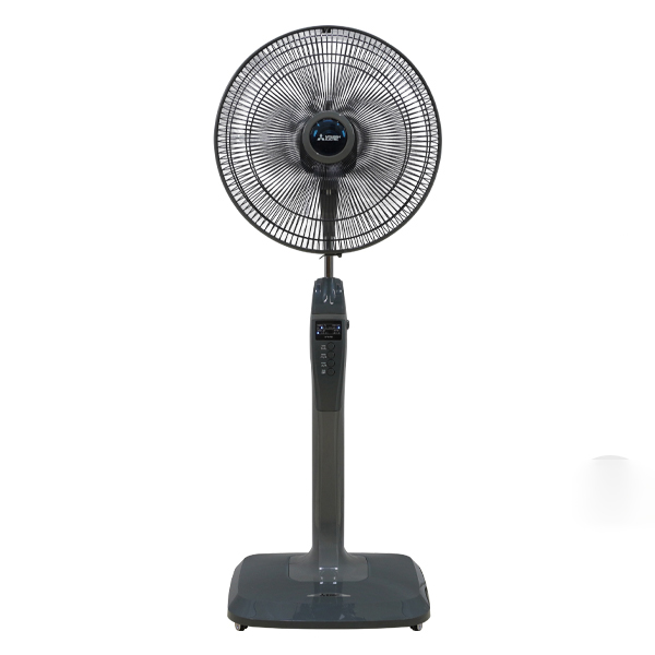 Quạt cây Mitsubishi có khiển LV16-RB màu nâu, ghi đậm, ghi nhạt